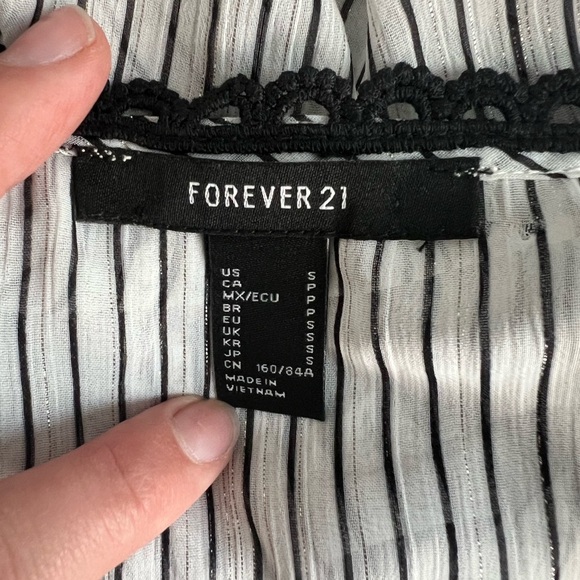 3/$15 Sheer Striped V-Neck Women's Top - Picture 5 of 7